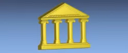 ANCIENT TEMPLE 3D STL FILE