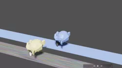 animated monkey blender you can customize everything Free low-poly 3D model
