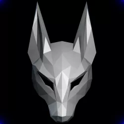 ANUBIS MASK LOW POLY V2