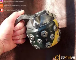 Apex Legends réplique 1:1 FanArt de la Grenade Frag