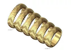 Arrow stacker eternity band US sizes 5to10 3D print model