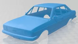 Audi 80 1976 Printable Body Car