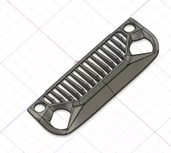 Avenger Eagle Angry Face Intake Grille For RC Crawler 3D print model