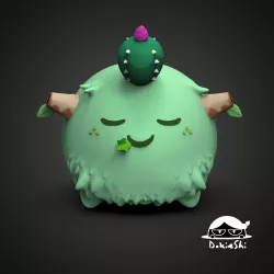 AXIE INFINITY FAN ART BIG YAK PLANT