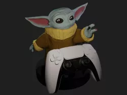 Baby Yoda Controller Holder