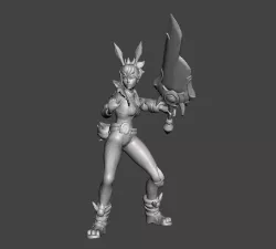 Battle Bunny Prime Riven 3D Model