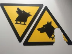 Beware of Dog warning sign