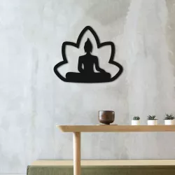 Buddha in lotus flower - Wall art