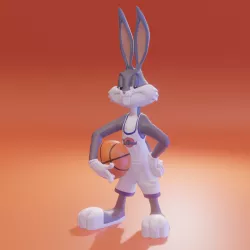 Bugs Bunny Space Jam print