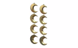 Crescent moon pendant necklace 3D print model
