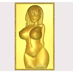 Decor nude japan girl hentai Bas-relief relief building ceiling or wall mounting for decoration nude-08 3d print cnc 3018