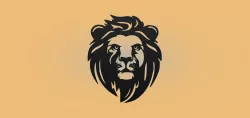 Decorative mural, lion