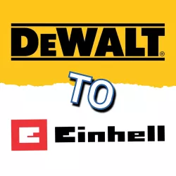 Dewalt battery to Einhell machine adapter