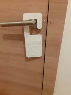 Do not distrub door panel
