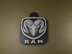 dodge RAM keychain