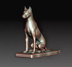 Dog Doberman statue