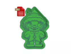Elf Buddy Cookie Cutter and Stamp