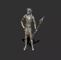 Elf wizard with staff