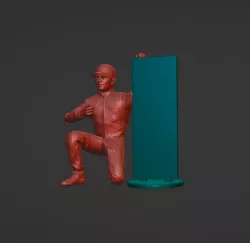 F1 CHAMPION, DRIVER, FIGURE, PIT BOARD