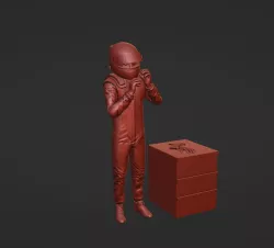 F1 FIGURE, HELMET, SUIT MODERN F1