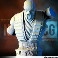 Fan Art Sub-Zero from MK - Bust