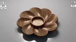Flower Tray V5 - 3D STL Model for CNC Routers and 3D Printers