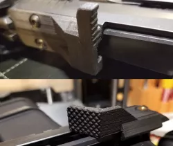Flux Raider thumbrest and charge handle