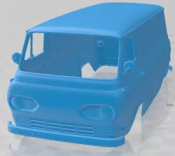 Ford E Series Econoline PanelVan 1961 Printable Body Van