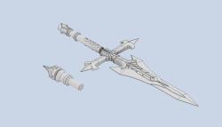 favonius lance genshin 3d models 【 STLFinder