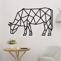 Geometric Bull Decor