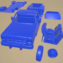 GMC SIERRA GRANDE 454 PICKUP 1979 Printable Car In Separate Parts