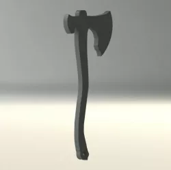 God of War Leviathan Axe Keychain, Wall art, Silhouette