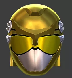 Gold Ranger Helmet Cosplay 3D printing