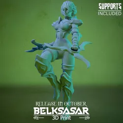 Grove Assassin Elf Girl Nude 3D print model