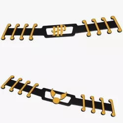 Harry Potter themed chinstrap ear protection for chinstraps