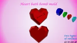 HEART MOLD: BATH BOMB, SOLID SHAMPOO