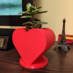 Heart shaped Ikea cactus pot