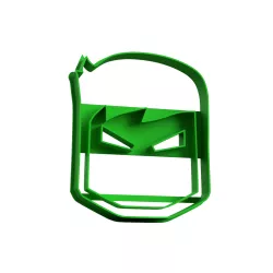 hulk cookie cutter stl free - Hulk mini cookie cutter for kids