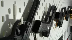 Ikea Skadis airsoft pistol holder