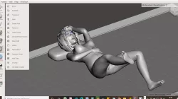 Japanese girl lying down