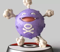 Koffing - FAN ART - POKÉMON FIGURINE -POKEMON