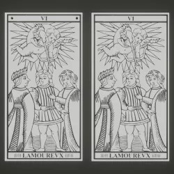 L AMOUREVX TAROT CARD