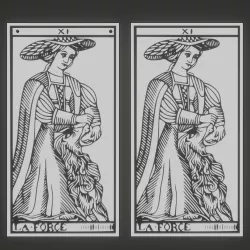 LA FORCE TAROT CARD