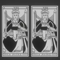 LA JUSTICE TAROT CARD