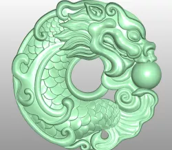 Legendary Dragon Fish Pendant