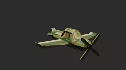 low poly plane