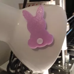 magnet fridge rabbit digital file stl print 3d bunny obj