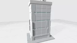 -MHB05C- Mecha Hangar Bay 05 SciFi-BLDG customizable Gift Box 3D print model Files