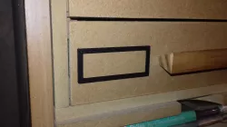 Mini label holder for PC sorter