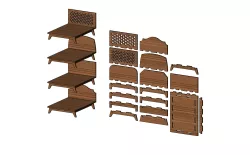 Miniature bed  bedroom furniture for model making prop 3D print model